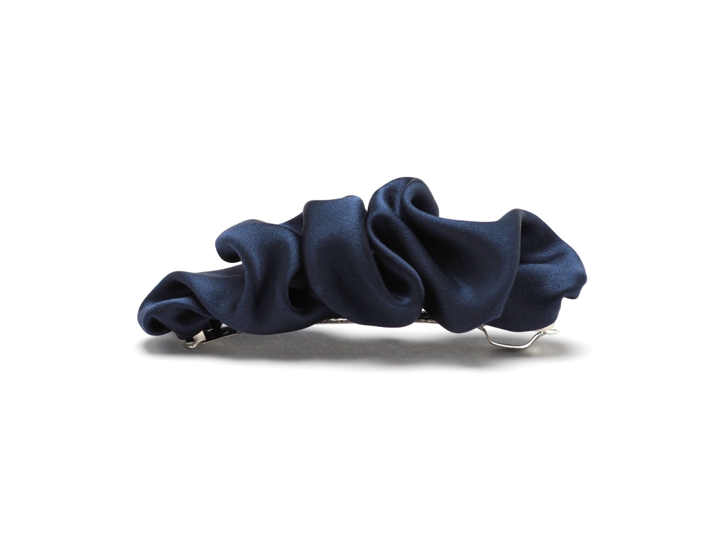 JSPK-09 Jedwabna spinka do w�os�w kolor granatowy